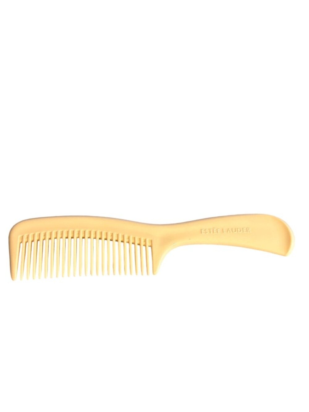 Vintage Estée Lauder Cream Plastic Comb Wide Teeth Estate 7" Unused Hair Tool